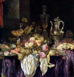 Abraham Van Beyeren Still Life of Bowls