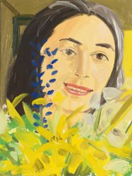 Alex Katz Ada with Wildflowers I