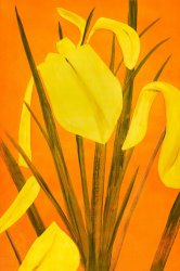 Alex Katz Yellow Flags 4, 2020