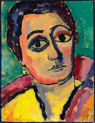 Alexej von Jawlensky Helene Mit Offenen Augen, 1912