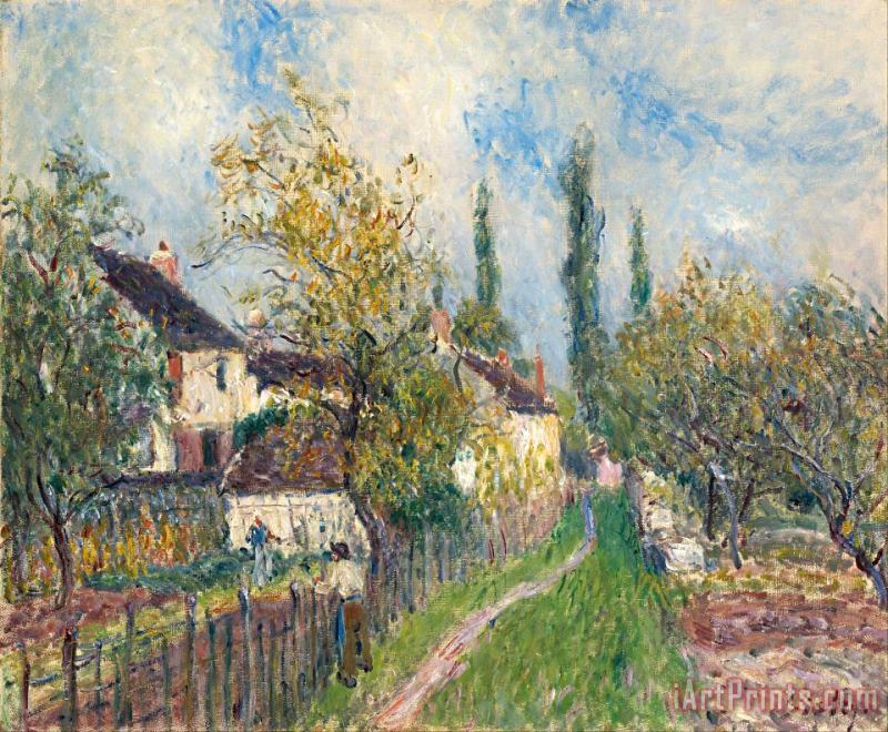 Alfred Sisley A Path at Les Sablons Art Print