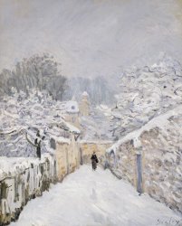 Alfred Sisley Snow at Louveciennes