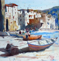 Andre Mehu On the beach of Cefalu