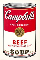 Andy Warhol Campbell's Soup Beef Vegetables