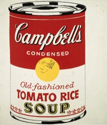 Andy Warhol Campbell's Soup Can C 1962 Old Fashioned Tomato Rice