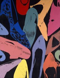 Andy Warhol Diamond Dust Shoes 1980 Lilac Blue Green