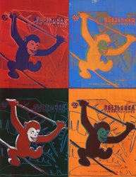 Andy Warhol Four Monkeys Lg