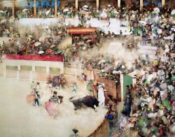 Arthur Melville The Little Bull Fight Bravo Toro Seville