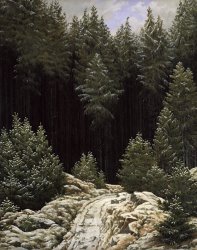 Caspar David Friedrich Early Snow
