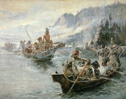 Charles Marion Russell Lewis and Clark on the Lower Columbia River