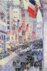 Childe Hassam The Avenue Along 34th Street May 1917