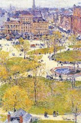 Childe Hassam Union Square in Spring