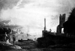 Claude Joseph Vernet Seaport, Sunset