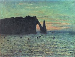 Claude Monet The Hollow Needle at Etretat