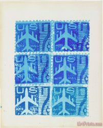 Collection Blue Stamps