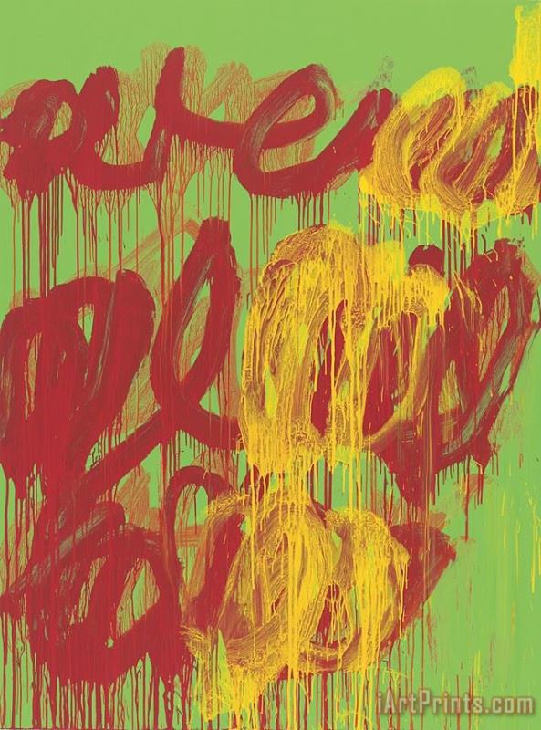 Cy Twombly 2 painting - Collection Cy Twombly 2 Art Print