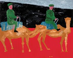 Danny Fox Two Riders with Camels