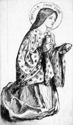 Dante Gabriel Rossetti Launcelot at The Shrine of The Holy Grail