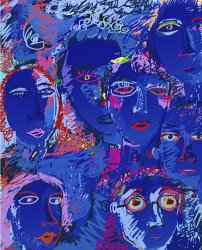 Diana Ong Blue Faces