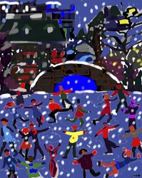 Diana Ong Ice Skaters I