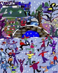 Diana Ong Ice Skaters II