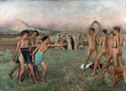 Edgar Degas Young Spartans Exercising