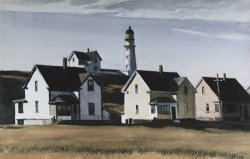 Edward Hopper Lighthouse Hill Cape Elizabeth Maine