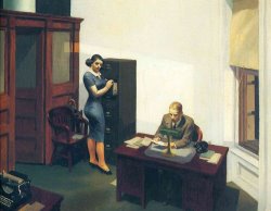 Edward Hopper Office at Night