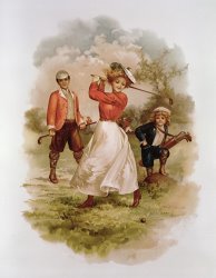 Ellen Hattie Clapsaddle Golfing