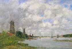 Eugene Louis Boudin The River Meuse At Dordrecht