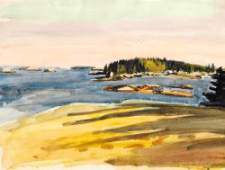 Fairfield Porter Bear Island Sunset