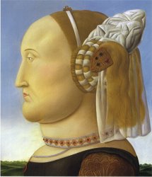 fernando botero Battista Sforza After Piero Della Francesca