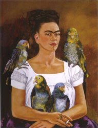 Frida Kahlo Me And My Parrots 1941