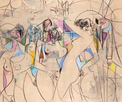 George Condo Dancing Figures, 2010