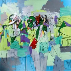 George Condo Force Field, 2010