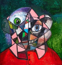 George Condo Monumental Abstract Self Portrait, 2018