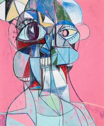 George Condo Staring Into Space, 2015