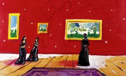 George Condo Three Ladies in The Museum