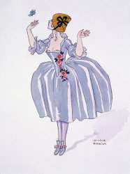 Georges Barbier Illustration For 'fetes Galantes'