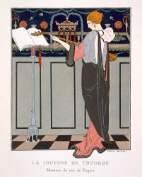 Georges Barbier The Theorbo Player