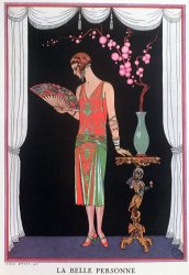 Georges Barbier Worth Evening Dress Fashion Plate From Gazette Du Bon Ton