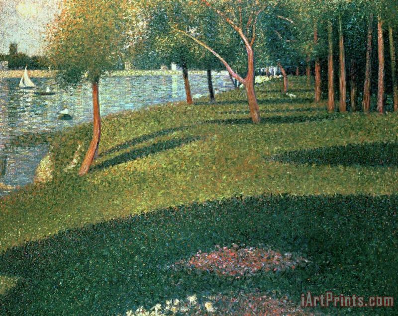 La Grande Jatte painting - Georges Pierre Seurat La Grande Jatte Art Print