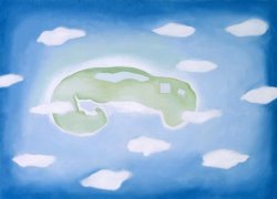 Georgia O'keeffe An Island with Clouds, 1962