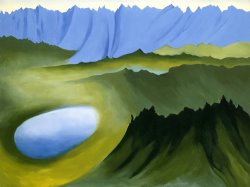 Georgia O'keeffe Mountains And Lake, 1961