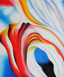 Georgia O'keeffe Music Pink And Blue II
