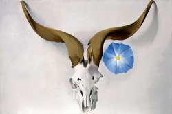 Georgia O'Keeffe Ram's Head, Blue Morning Glory