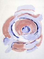 Georgia O'keeffe Untitled (abstraction Orange And Blue Spiral), 1970s