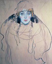 Gustav Klimt Head of a Woman