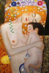 Gustav Klimt Mother And Child