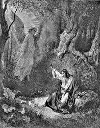 Gustave Dore Jesus And Angel Bible Illustration